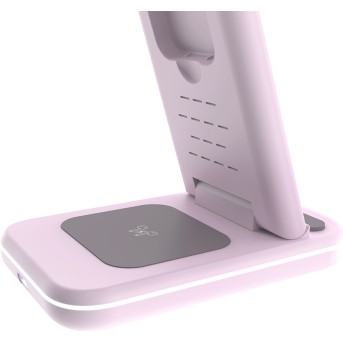 CANYON wireless charger WS-304 15W 3in1 Iced Pink в Metoo.kz - Metoo (8)