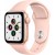 Apple Watch SE GPS, 40mm Gold Aluminium Case with Pink Sand Sport Band - Regular, Model A2351 - Metoo (10)