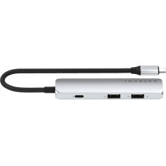SATECHI 4-in-1 USB-C Slim Multiport Adapter 4K (Silver)
