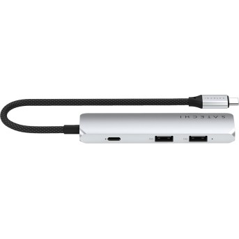 SATECHI 4-in-1 USB-C Slim Multiport Adapter 4K (Silver) - Metoo (1)