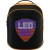 LEDme backpack, animated backpack with LED display, Nylon+TPU material, Dimensions 42*31.5*20cm, LED display 64*64 pixels, orange - Metoo (1)