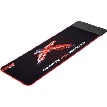 Gaming Mouse Mat with wireless charger, with RGB LED, Input 5V/<wbr>9V-2A, Output 5W/<wbr>7.5W/<wbr>10W, 900*300*8mm, Micro USB cable length 1m, Black background with gaming design printing , 674.3g - Metoo (2)