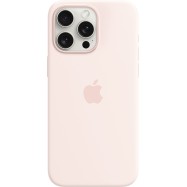 iPhone 15 Pro Max Silicone Case with MagSafe - Light Pink,Model A3126