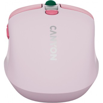 CANYON mouse MW-26 LCD Silent Dual Mode Wireless Pink в Metoo.kz - Metoo (4)