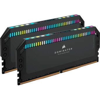 Corsair DDR5, 6000MT/<wbr>s 64GB 2x32GB DIMM, Unbuffered, 40-40-40-77, Std PMIC, XMP 3.0, DOMINATOR PLATINUM RGB DDR5 Black Heatspreader, RGB LED, 1.35V, EAN:0840006601203 - Metoo (1)