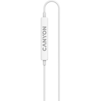 CANYON headphones SEP-6 TYPE-C HiRes sound White в Metoo.kz - Metoo (3)