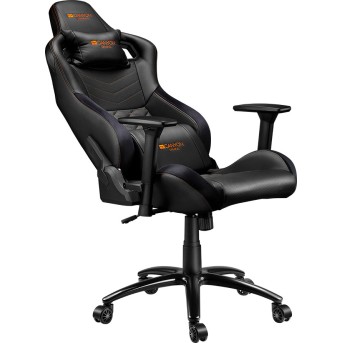 CANYON Nightfall GС-7 Gaming chair, PU leather, Cold molded foam, Metal Frame, Top gun mechanism, 90-160 dgree, 3D armrest, Class 4 gas lift, metal base ,60mm Nylon Castor, black and orange stitching - Metoo (4)