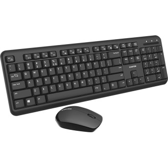 Wireless combo set,Wireless keyboard with Silent switches,105 keys,RU layout,optical 3D Wireless mice 100DPI black - Metoo (2)