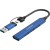 CANYON hub DS-02 4in1 USB-A/C Blue в Metoo.kz - Metoo (3)