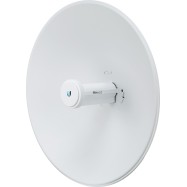 Ubiquiti airMAX PowerBeam 5AC, High-performance 5 GHz Point-to-Point (PtP) bridge with integrated dish reflector, 5 GHz, 15+ km link range, 450+ Mbps throughput, Dedicated spectral analysis radio, Dedicated WiFi management radio, 1 x GbE RJ45 port