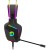 CANYON Darkless GH-9A, RGB gaming headset with Microphone, Microphone frequency response: 20HZ~20KHZ, ABS+ PU leather, USB*1*3.5MM jack plug, 2.0M PVC cable, weight:280g, black - Metoo (6)