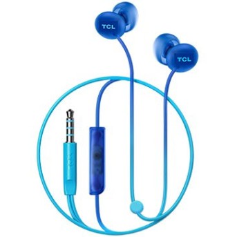 TCL In-ear Wired Headset, Frequency of response: 10-23K, Sensitivity: 104 dB, Driver Size: 8.6mm, Impedence: 28 Ohm, Acoustic system: closed, Max power input: 25mW, Connectivity type: 3.5mm jack, Color Ocean Blue - Metoo (2)