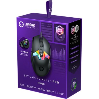 LORGAR MSP80, 8000 Hz Gaming Mouse Pro, Black - Metoo (8)