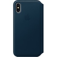 Чехол для смартфона Apple iPhone X Leather Folio - Cosmos Blue