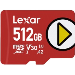 512GB Lexar PLAY microSDXC UHS-I cards, up to 150MB/<wbr>s read