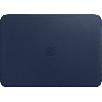 Leather Sleeve for 12 inch MacBook - Midnight Blue - Metoo (1)