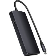 SATECHI USB-C MultiPort Adapter 8K with Ethernet V3 - Midnight