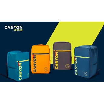 CANYON cabin size backpack for 15.6" laptop ,polyester ,yellow - Metoo (11)