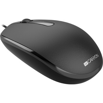 Canyon Wired optical mouse with 3 buttons, DPI 1000, with 1.5M USB cable, black, 65*115*40mm, 0.1kg - Metoo (3)