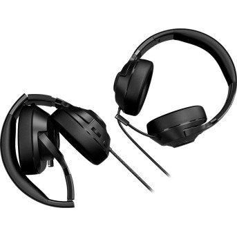 LORGAR Noah 101, Gaming headset with microphone, 3.5mm jack connection, cable length 2m, foldable design, PU leather ear pads, size: 185*195*80mm, 0.245kg, black - Metoo (6)