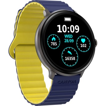 CANYON smart watch Jacky SW-69 Blue Yellow в Metoo.kz - Metoo (3)