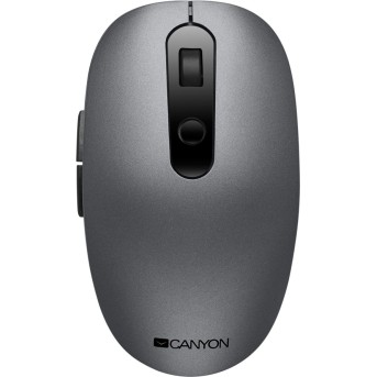 Canyon 2 in 1 Wireless optical mouse with 6 buttons, DPI 800/<wbr>1000/<wbr>1200/<wbr>1500, 2 mode(BT/ 2.4GHz), Battery AA*1pcs, Grey, 65.4*112.25*32.3mm, 0.092kg - Metoo (1)