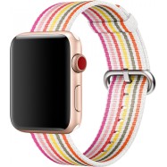 Ремешок для Apple Watch 42mm Pink Stripe Woven Nylon