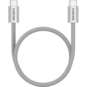 CANYON cable OnWire 60MG C-C 60W Magnet Braided 1m Light Grey - Metoo (4)