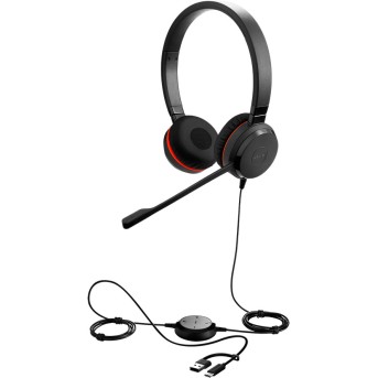 JABRA Evolve 20, Stereo MS, USB C/A adapter в Metoo.kz - Metoo (3)