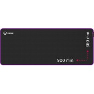 Lorgar Main 319, Gaming mouse pad, High-speed surface, Purple anti-slip rubber base, size: 900mm x 360mm x 3mm, weight 0.6kg