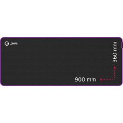 Lorgar Main 319, Gaming mouse pad, High-speed surface, Purple anti-slip rubber base, size: 900mm x 360mm x 3mm, weight 0.6kg