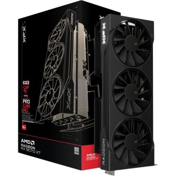 XFX Swift AMD Radeon RX 9070XT Triple fan Gaming Edition with 16GB GDDR6 HDMI 3xDP, AMD RDNA 4 - Metoo (1)
