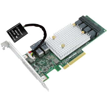 Microsemi Adaptec SmartRAID 3102-8i, 8 int. ports, 2 x SFF-8643, 12 Gbps ROC, RAID 0, 1, 5, 6, 50, 60, 1-ADM, 10-ADM, Cache 2 Gb DDR4, x8 PCI-E Gen3, MD2, LP, (2294800-R) - Metoo (1)
