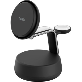 BELKIN 25w QI2 3-IN-1 Wireless Charging Stand, Black в Metoo.kz - Metoo (2)