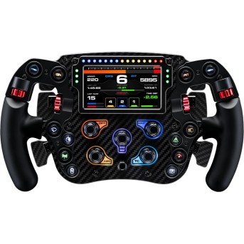 Wheel FX Pro FX Steering Wheel with Color Screen Full Carbon Fiber l Six PaddlesSIMAGIC QR50 Included - Metoo (1)
