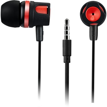 CANYON EP-3 Stereo earphones with microphone, Red, cable length 1.2m, 21.5*12mm, 0.011kg - Metoo (2)