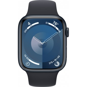 Apple Watch Series 9 GPS 45mm Midnight Aluminium Case with Midnight Sport Band - M/<wbr>L,Model A2980 - Metoo (10)