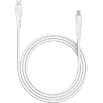 CANYON Type C Cable To MFI Lightning for Apple, PVC Mouling,Function: with full feature( data transmission and PD charging) Output:5V/<wbr>2.4A, OD:3.5mm, cable length 1.2m, 0.026kg,Color:White - Metoo (2)