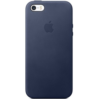 Чехол для смартфона Apple iPhone SE Кожаный Темно-синий - Metoo (1)