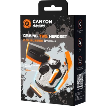 CANYON headset Doublebee GTWS-2 Gaming Orange в Metoo.kz - Metoo (6)