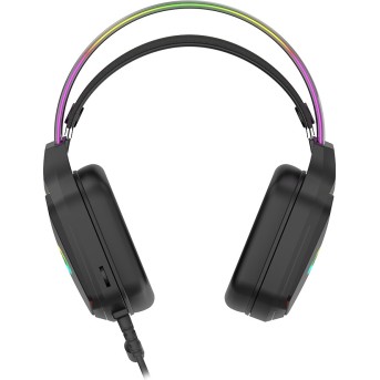 CANYON Darkless GH-9A, RGB gaming headset with Microphone, Microphone frequency response: 20HZ~20KHZ, ABS+ PU leather, USB*1*3.5MM jack plug, 2.0M PVC cable, weight:280g, black - Metoo (4)