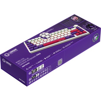 LORGAR KBP70MW, Wireless 65% Mechanical Gaming Keyboard Pro, White, EN/RU layout в Metoo.kz - Metoo (10)