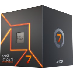 AMD CPU Desktop Ryzen 7 8C/<wbr>16T 7700 (5.3GHz Max, 40MB,65W,AM5) box, with Radeon Graphics and Wraith Prism Cooler