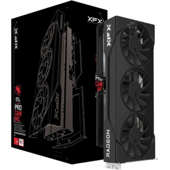 XFX Swift AMD Radeon RX 9060 XT OC Triple Fan 16GB GDDR6 128-bit HDMI 2x DP в Metoo.kz - Metoo (1)