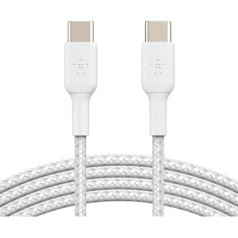 BELKIN USB-C to USB-C Cable Braided, 1M, White в Metoo.kz - Metoo (1)