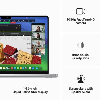 14-inch MacBook Pro: Apple M3 Max chip with 14‑core CPU and 30‑core GPU, 1TB SSD - Silver,Model A2992 - Metoo (9)