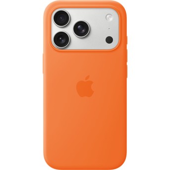 iPhone 17 Pro Silicone Case with MagSafe - Orange,Model A3559 в Metoo.kz - Metoo (1)