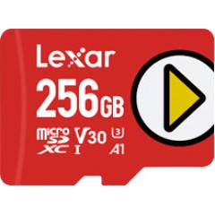 256GB Lexar PLAY microSDXC UHS-I cards, up to 150MB/<wbr>s read