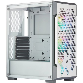 Corsair iCUE 220T RGB Airflow Tempered Glass Mid-Tower Smart Case, White, EAN:0840006609728 - Metoo (1)