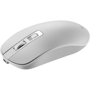 2.4GHz Wireless Rechargeable Mouse with Pixart sensor, 4keys, Silent switch for right/<wbr>left keys,DPI: 800/<wbr>1200/<wbr>1600, Max. usage 50 hours for one time full charged, 300mAh Li-poly battery, Pearl-White, cable length 0.6m, 116.4*63.3*32.3mm, 0.075kg - Metoo (2)